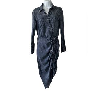 knee length dresses for ladies Women's Dax Midi Dress in Shiitake Nexus Wash by Yfb